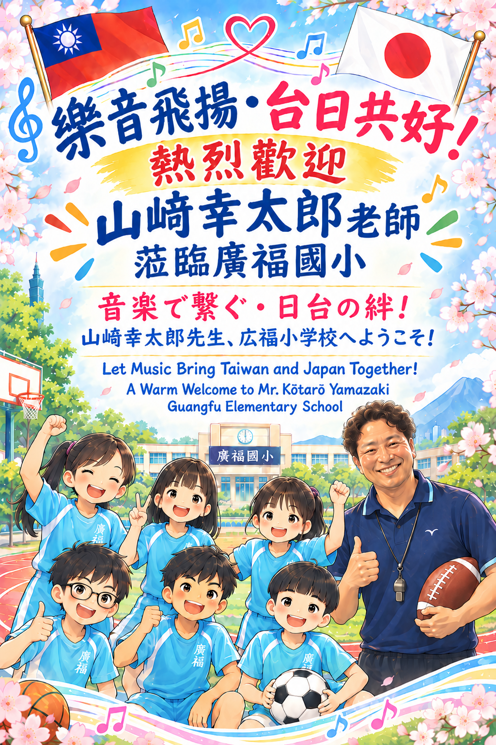 樂音飛揚・台日共好歡迎海報